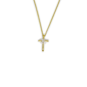 Gargantilla con cruz de oro