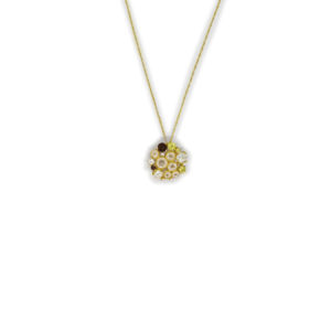 Gargantilla oro multicolor