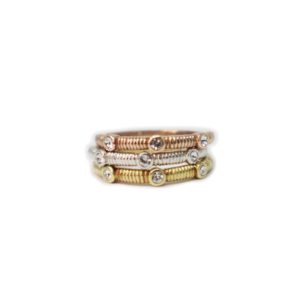 Anillo triple de plata