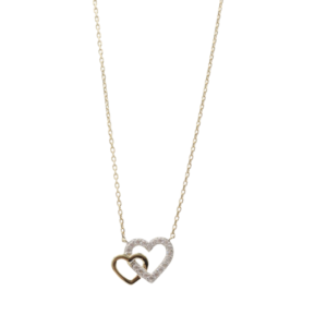 Cadena Oro Two Hearts