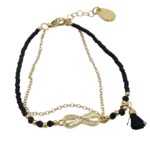 Good Luck Bracelet Negra Infinito