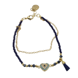 Good Luck Bracelet Corazón Azul