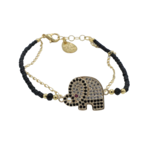 Good Luck Bracelet Elefante Negro