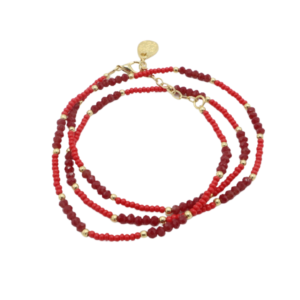 Fashion Bracelet Triple Rojo