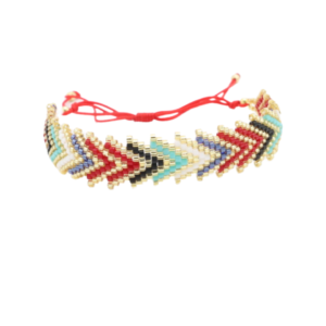 Good Luck Bracelet Rojo Turquesa