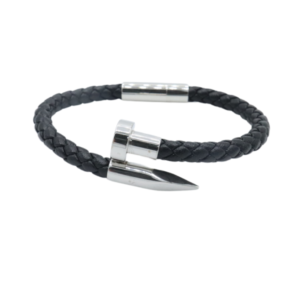Pulsera Trenzada Clavo Acero