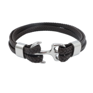 Pulsera Ancla Café