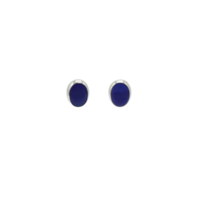 Arete Lapis Lazuli Ovalado