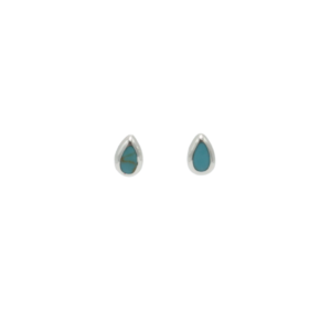 Aretes Turquesa Gota Pequeña