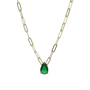 Golden Emerald Necklace