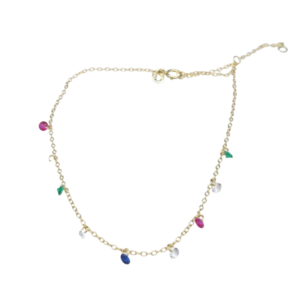 Tobillera Colores en cristal