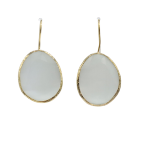 Natural Stone white Earrings