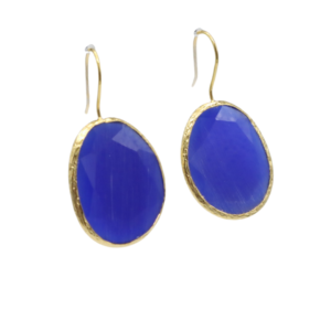 Natural Stone Zafiro Earrings