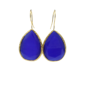 Natural Stone Zafiro Earrings Gota