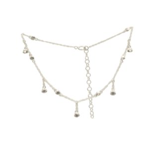 Tobillera Plata con circonias
