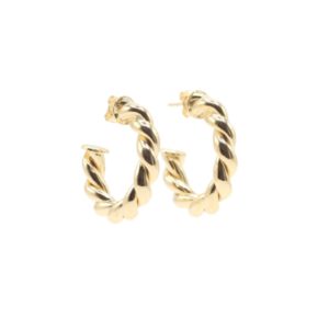Hoops doradas twist