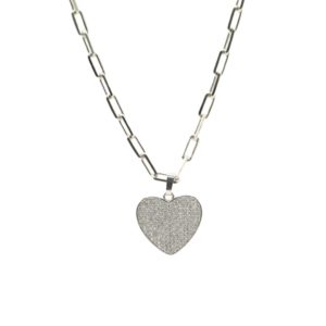 Necklace Silver Corazón