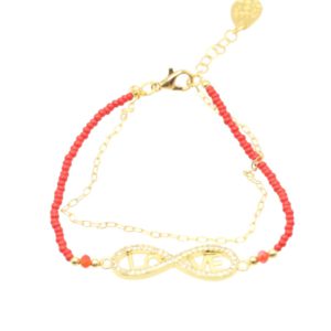 Bracelet rojo infinito