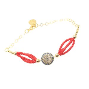 Bracelet Ojo circular rojo