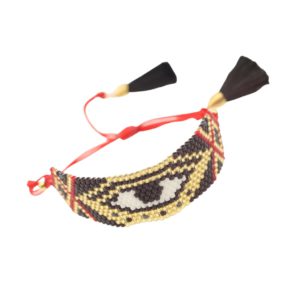 Bracelet Ojo turco negro y rojo
