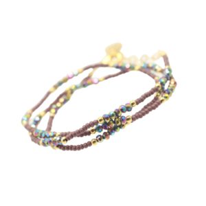 Bracelet triple Morado Tornasol