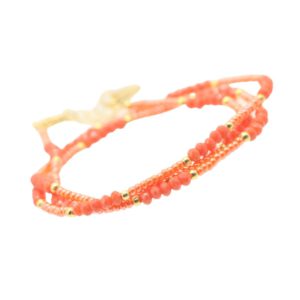 Bracelet triple anaranjado