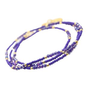 Bracelet triple azul