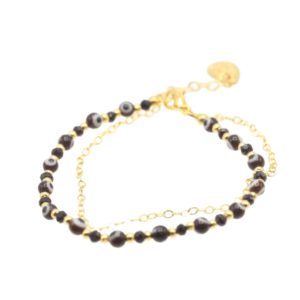 Bracelet Ojo turco negra