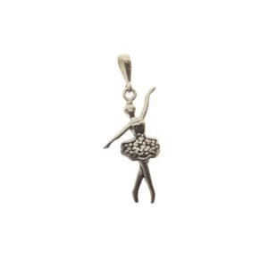 Dije de bailarina de plata