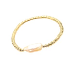 Bracelet Golden and madre perla