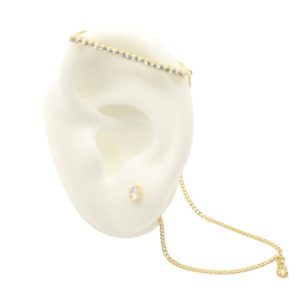 Clip Earring con circonia