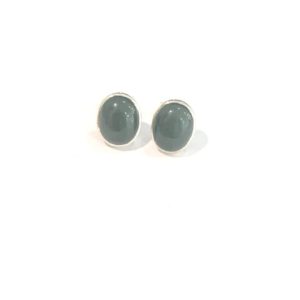 Studs Jade y Plata