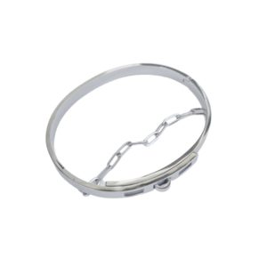 Aro Plateado con Cadena
