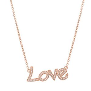 Neckclace Rosegold Love