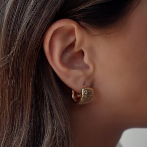 JE shop Aretes Oro 14k